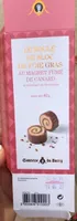 Le roulé de bloc de foie gras au mahret fumé de canard