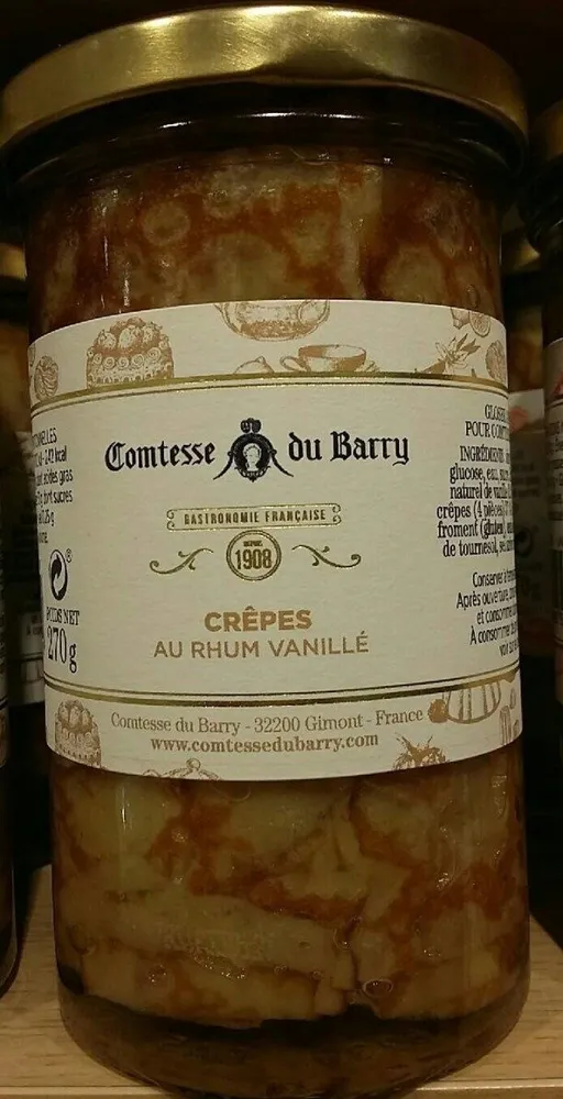 Crêpes au rhum vanillé