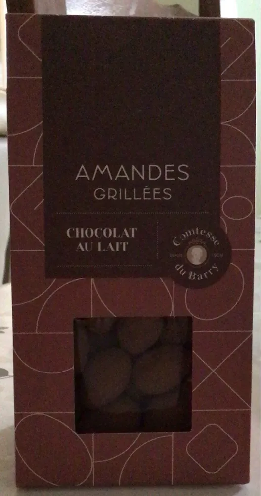 Amandes grillées, chocolat au lait