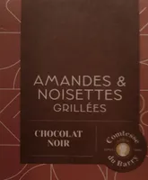 Amandes et noisettes grillées au chocolat noir
