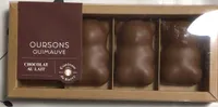 Oursons Guimauve, chocolat au lait