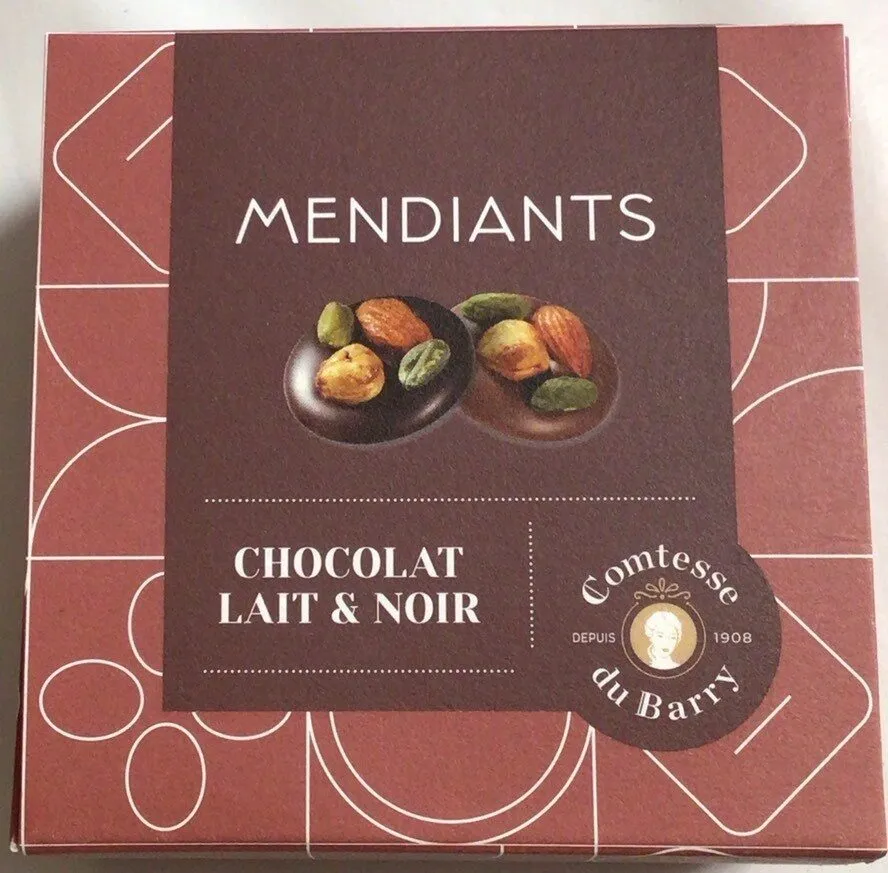 Mendiants chocolat au lait & noir