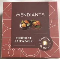 Mendiants chocolat au lait & noir