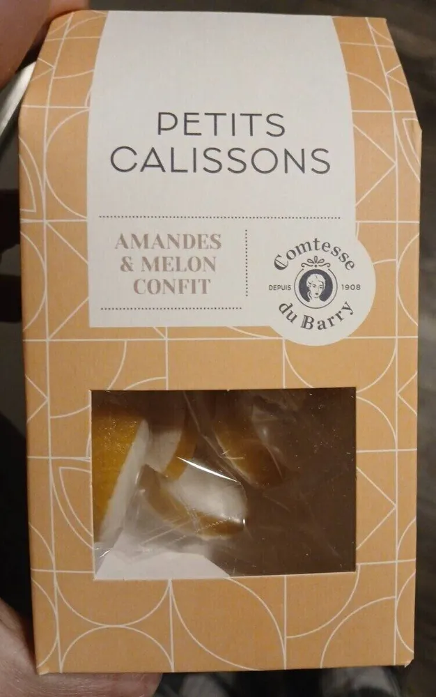 Petits calissons amendes et melon confit