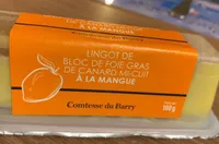 Lingot de bloc de foie gras à la mangue