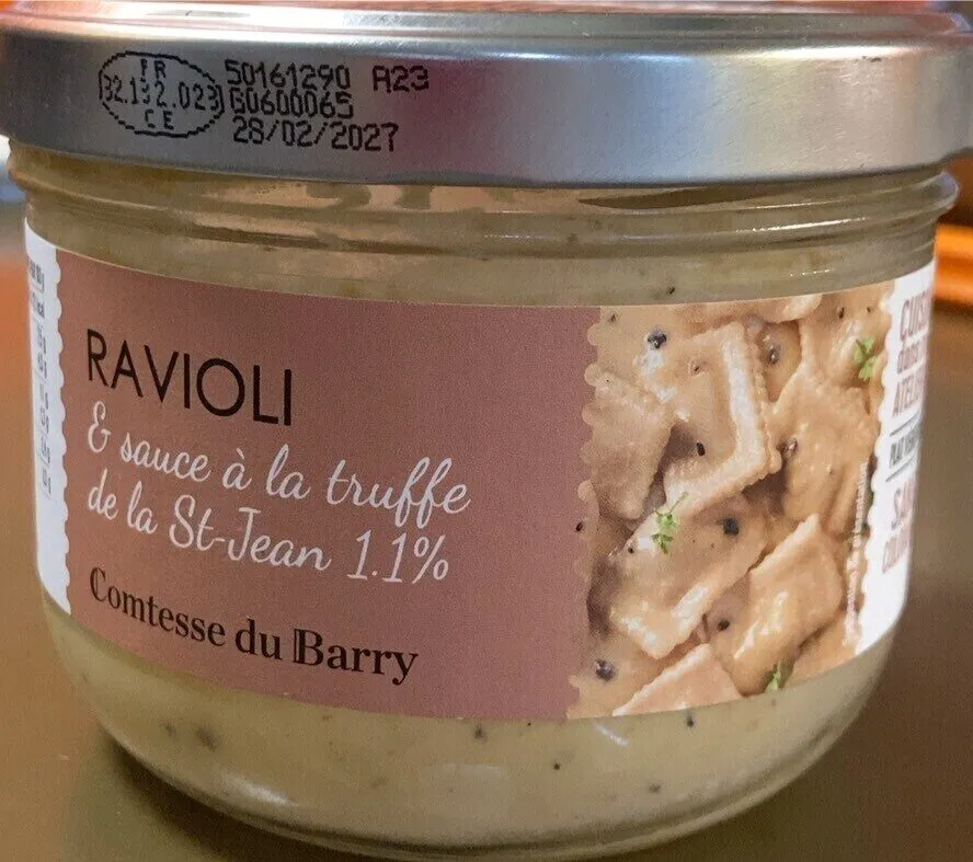 Ravioli sauce a la truffe de la saint jean