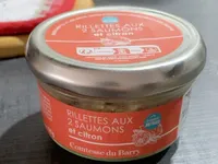 Rillettes aux 2 saumons et citron