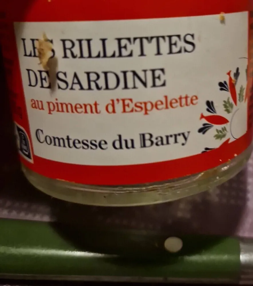 LES RILLETTES DE SARDINE au piment d'Espelette