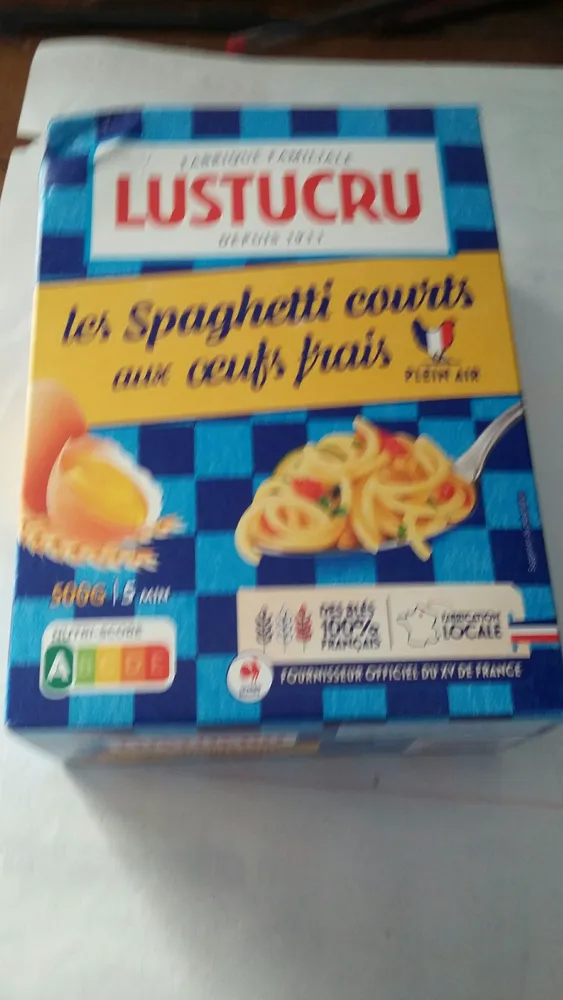 les Spaghetti courts aux oeufs frais