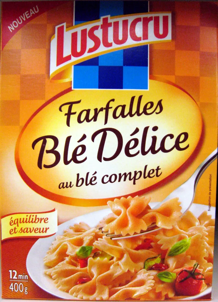 Farfalles Blé Délice au blé complet
