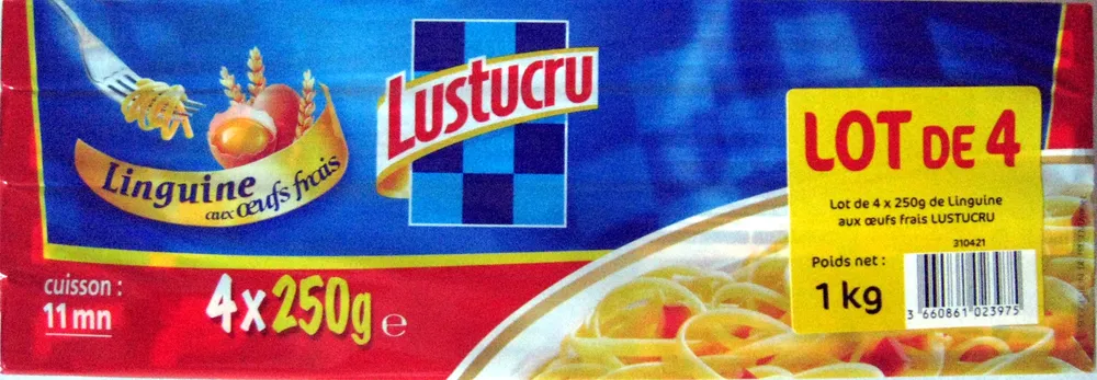 Linguine aux œufs frais (Lot de 4)