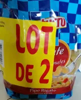 Pâtes Al dente 3 minutes Pipe Rigate