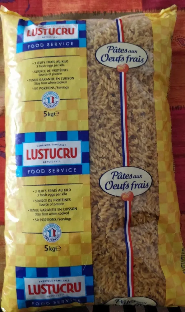 Pates torsadées (professionnel)
