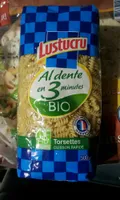 Lustucru Torsettes bio al dente en 3 minutes