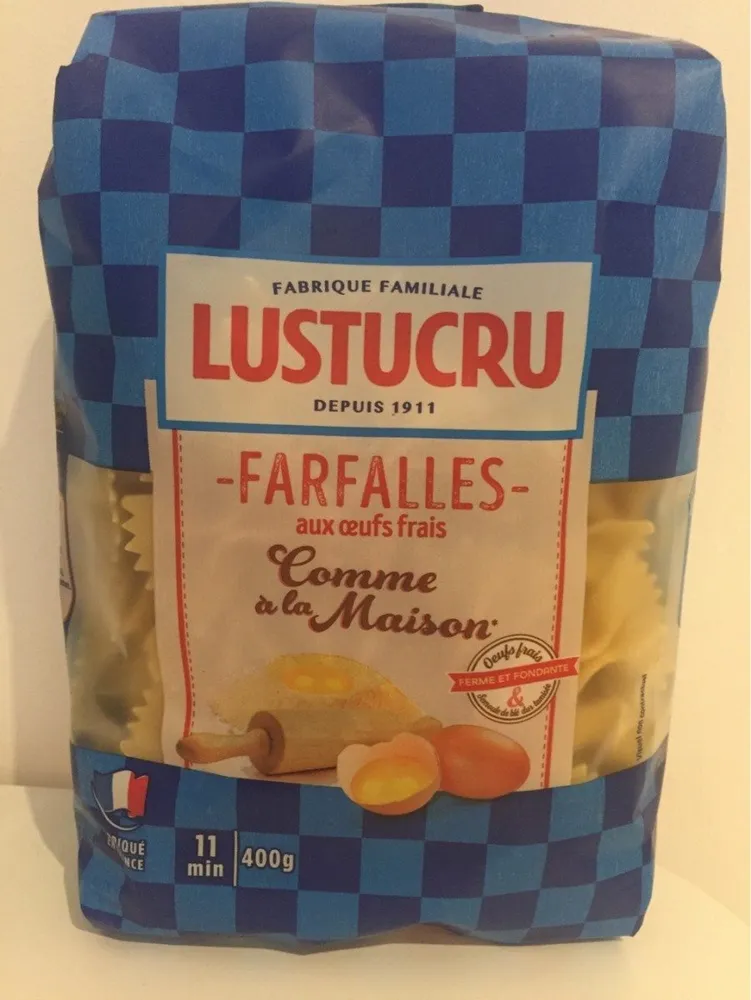 Farfalles comme à la maison