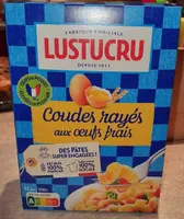 Coudes rayés aux œufs frais