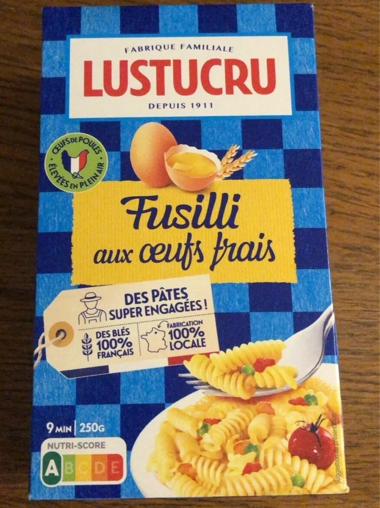 Fusilli aux œufs frais