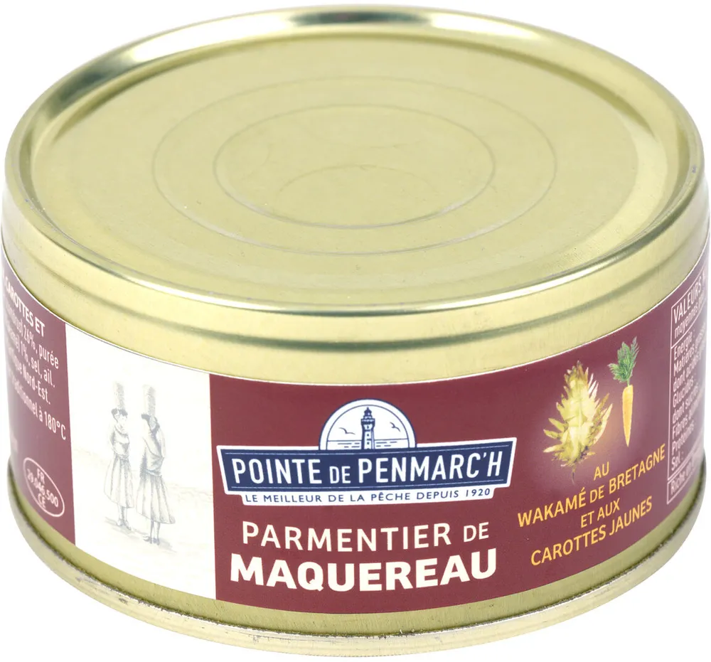 Parmentier de maquereau aux carottes jaunes et wakamé de Bretagne - la boîte de