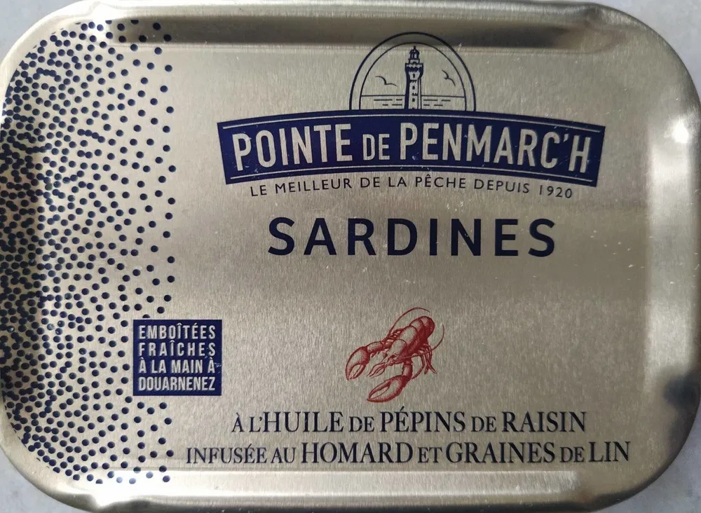Sardines à l'huile de pépins de raisin