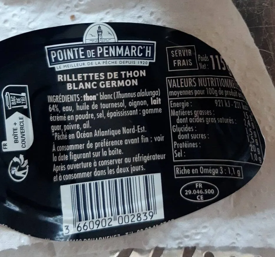 Rillettes de Thon blanc Germon