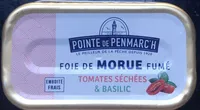 Foie de morue fumé tomates sechées et basilic