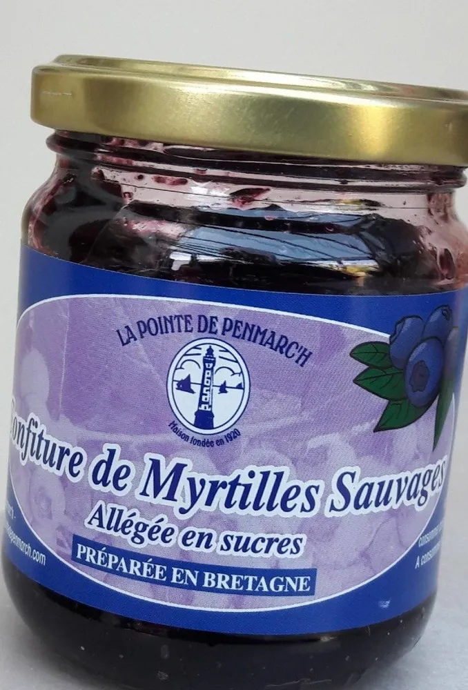 Confiture de myrtilles sauvages