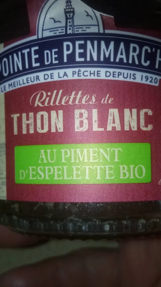 Rillettes de thon blanc au piment espelette