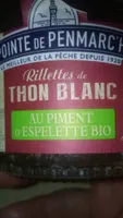 Rillettes de thon blanc au piment espelette