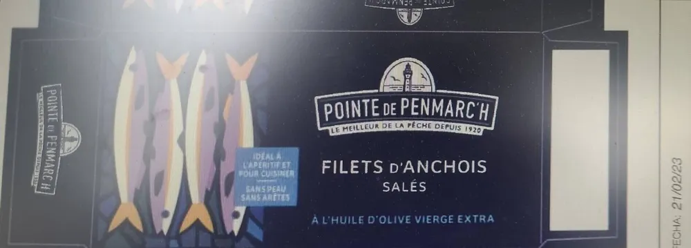 Filet d'anchois salé à l'huile d'olive