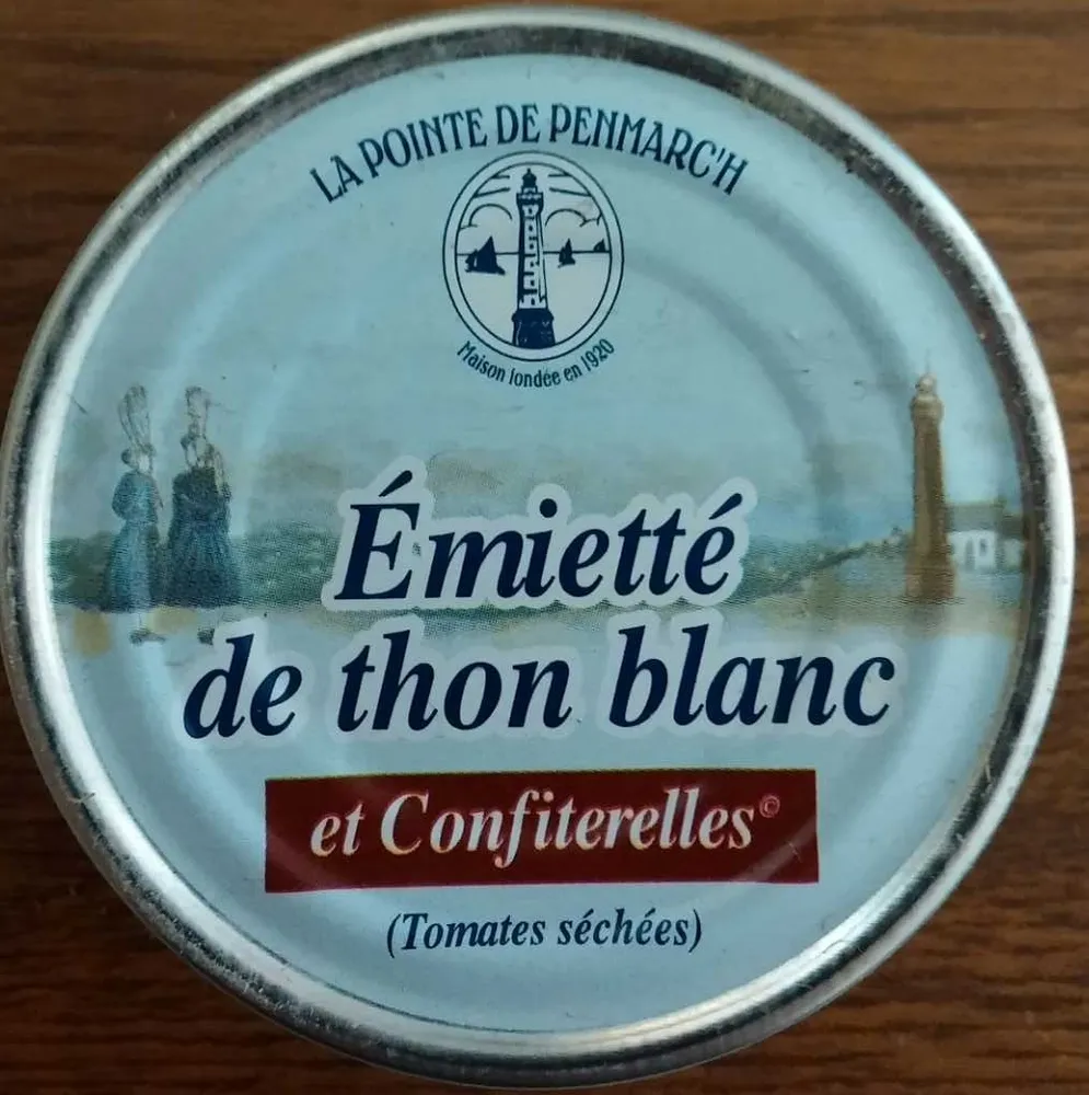 Emietté de thon blanc et confiterelles (Tomates séchées)