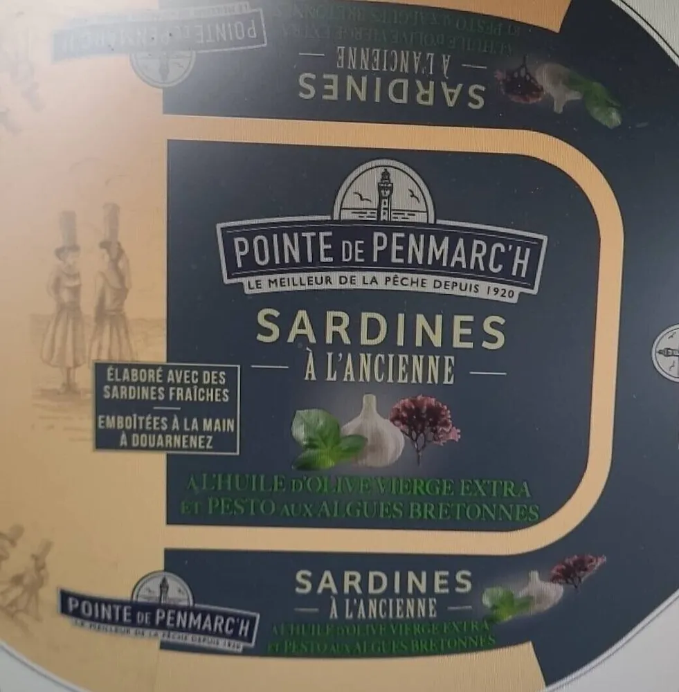 Sardine à l'ancienne à l'huile et au pesto
