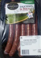 Saucisses de bœuf aux herbes