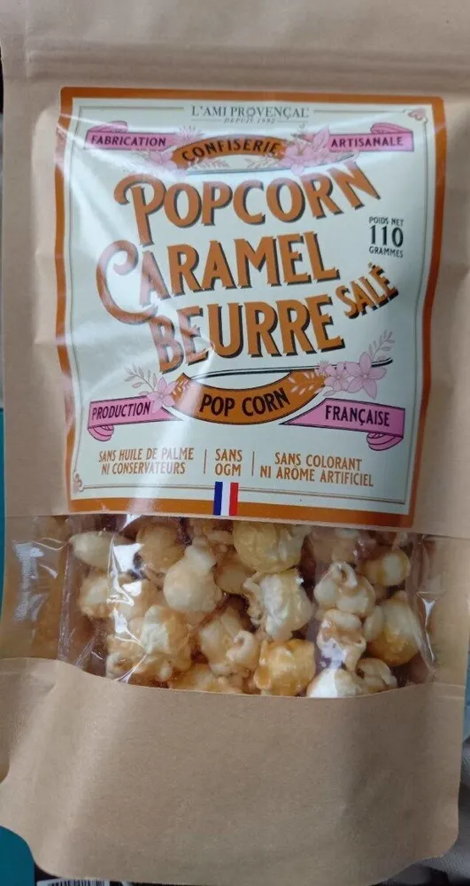Pop corn  caramel beurre salé