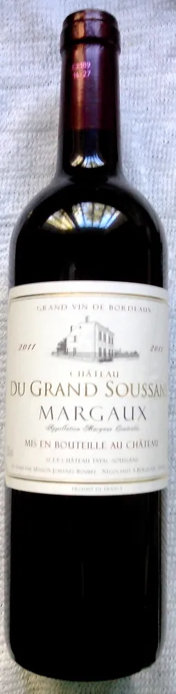 Château du GRAND SOUSSANS - Margaux 2011
