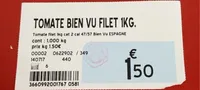 Tomate bien vu filet 1Kg