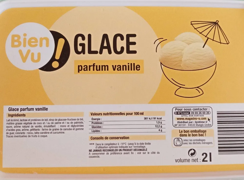 Glace parfum vanille