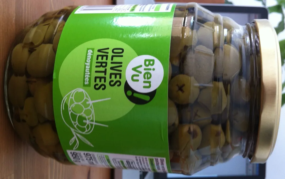 Olives vertes dénoyautées