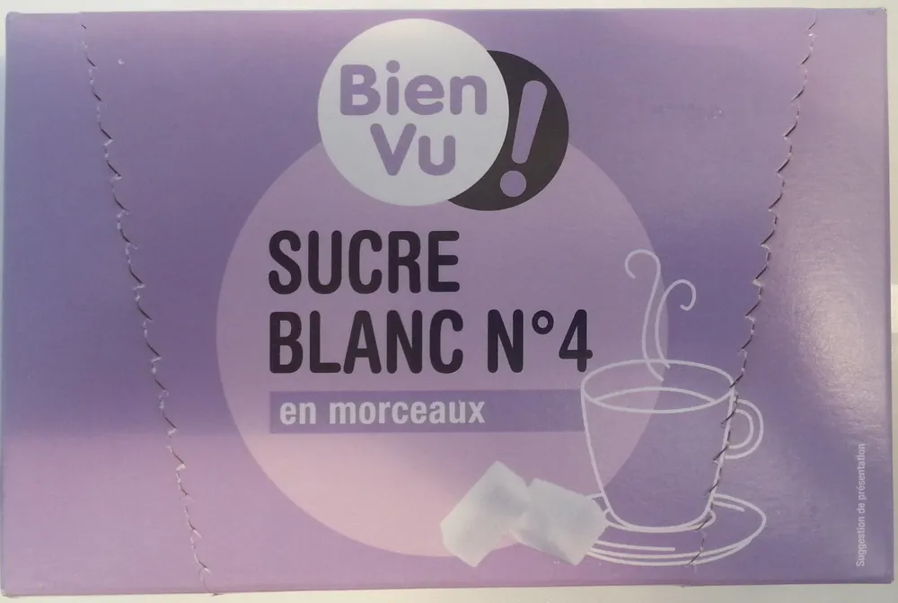 Sucre blanc numéro 4 en morceaux