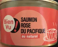 Saumon rose du Pacifique au naturel boîte 1/4