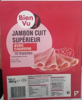 Jambon cuit supérieur avec couenne