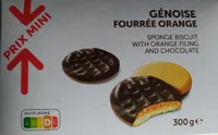 Génoise fourrée orange