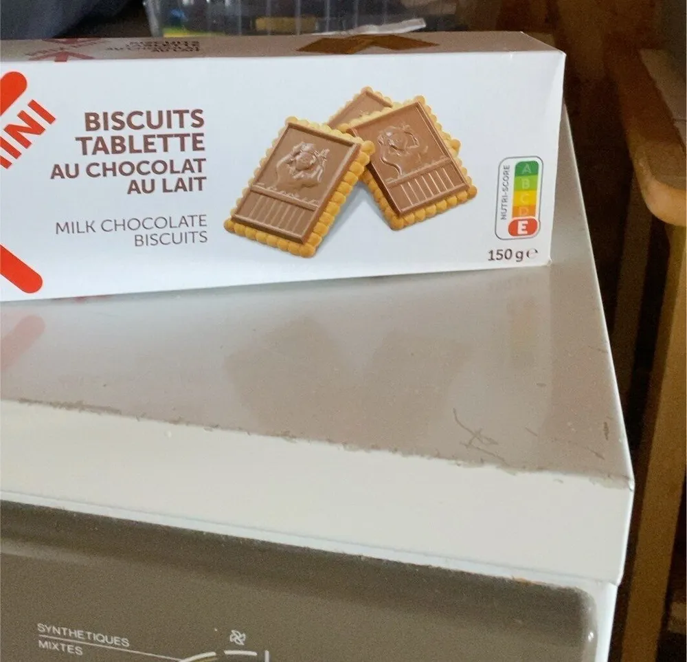 Biscuit tablette au chocolat au lait