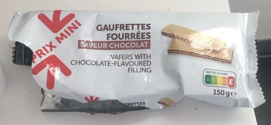 Gauffrettes fourres chocolat