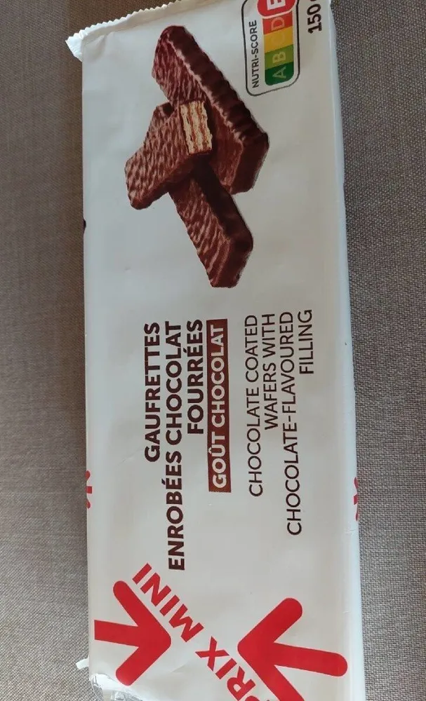 Gaufrettes enrobées chocolat