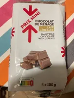 chocolat de ménage au lait riz