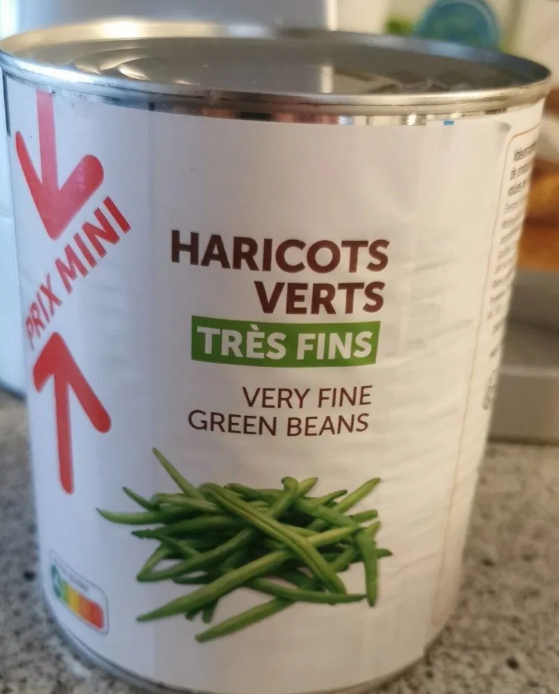 Haricots verts très fins