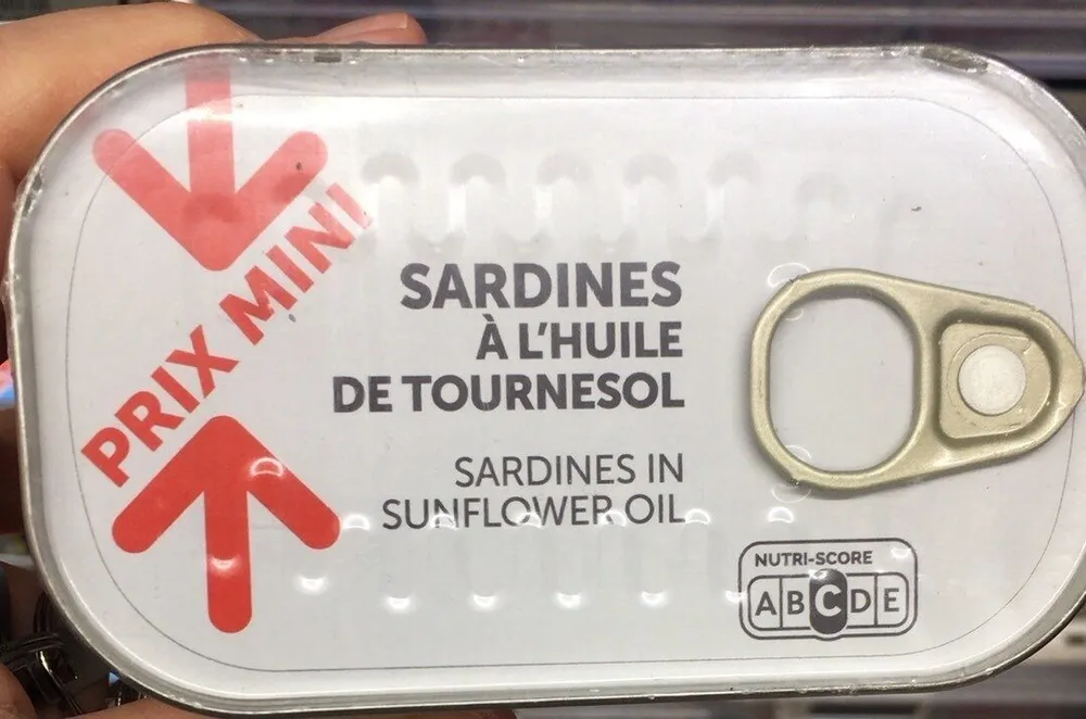 Sardines a l’huile de tournesol
