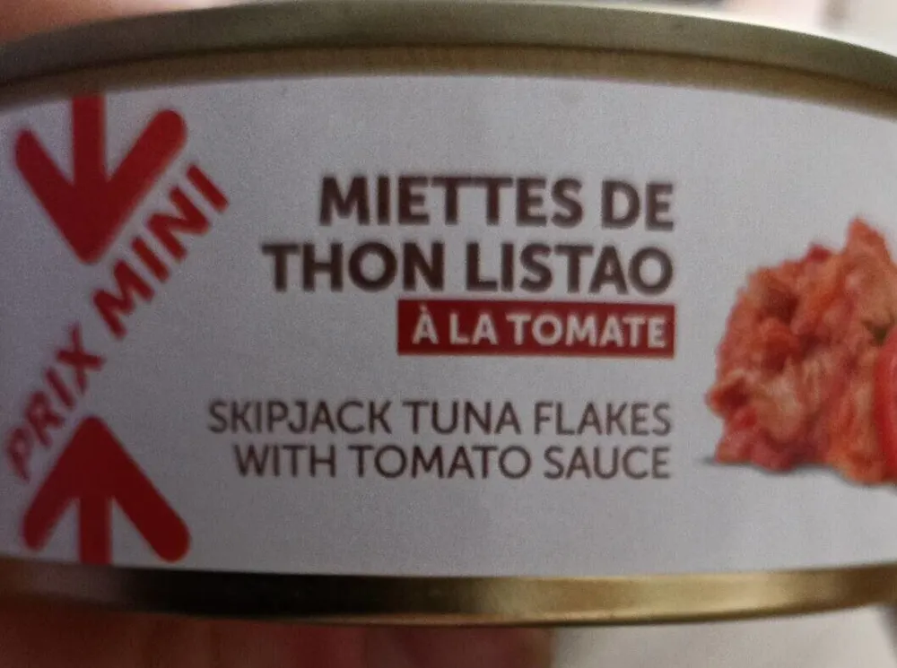 Miette de thon listao à la tomate