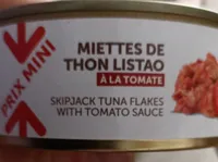 Miette de thon listao à la tomate