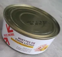 Miettes de thon listao à l'huile de tournesol